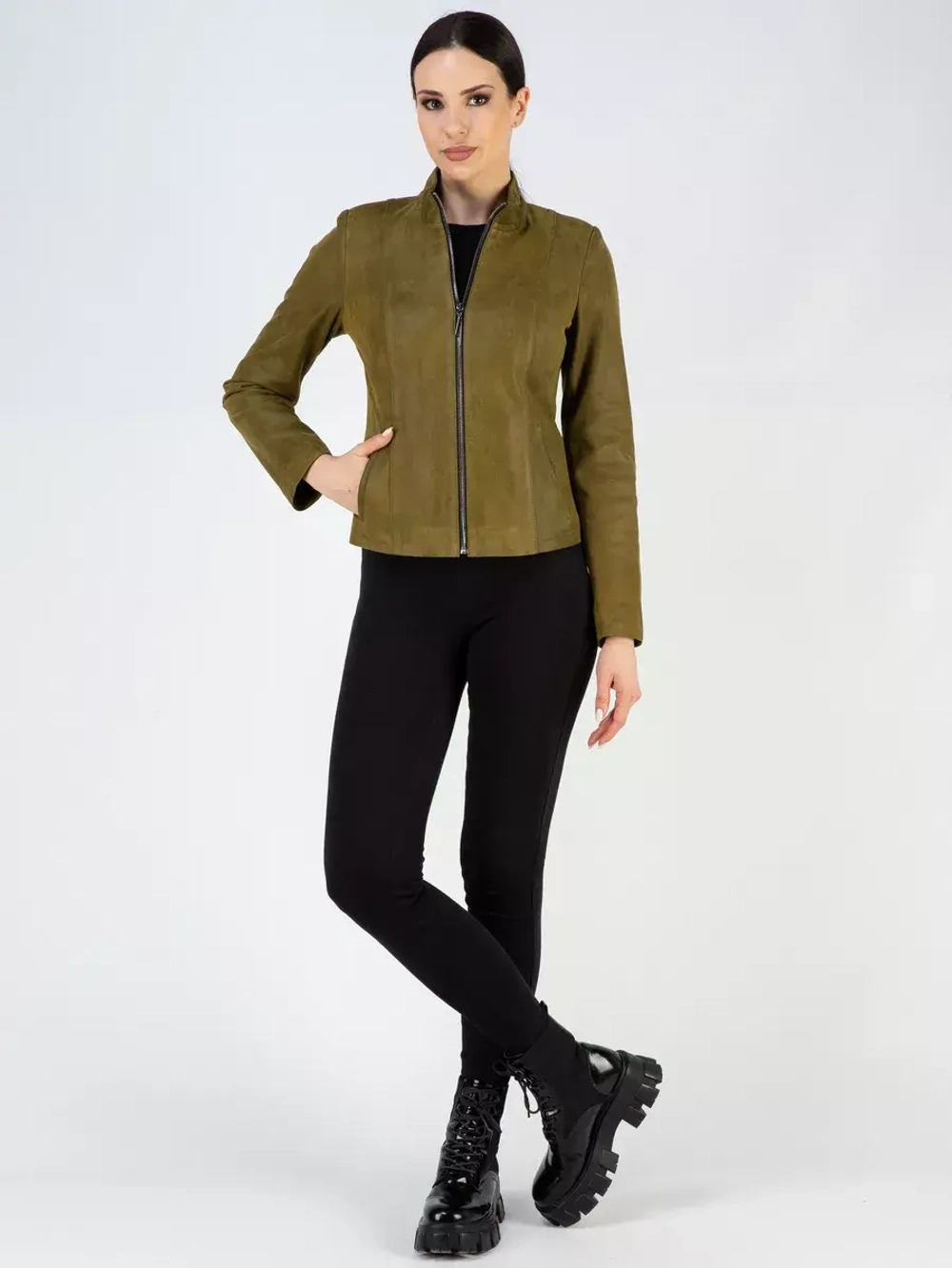 Кожаная куртка демисезонная