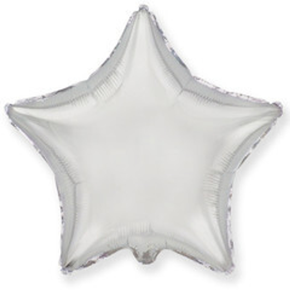 Р 19" Звезда, Серебро, 1 шт.