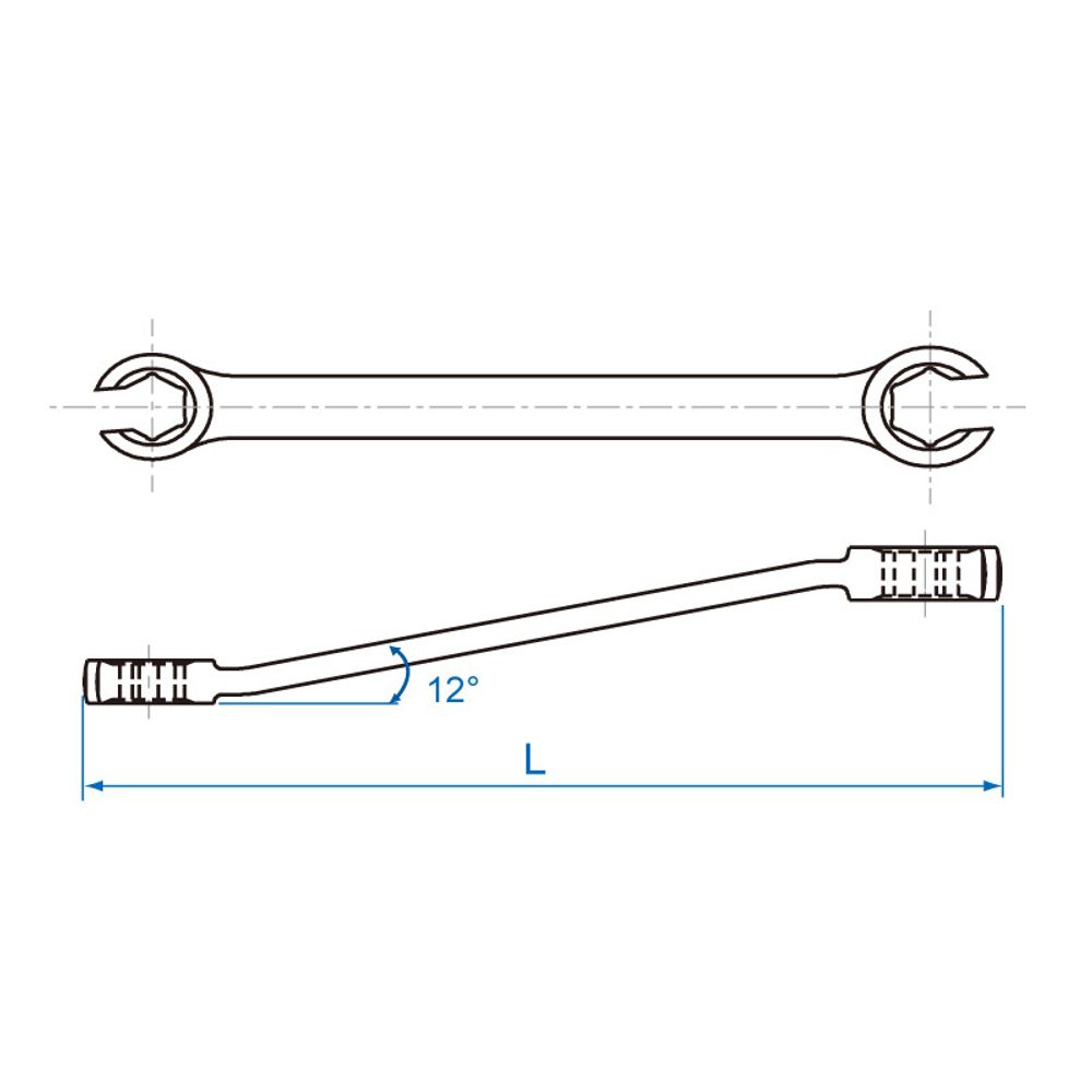 KING TONY (19301213) Ключ разрезной 12x13 мм