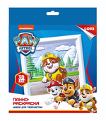 3D Art Панно-раскраска 20*20см Щенячий патруль "Крепыш" (Lori)
