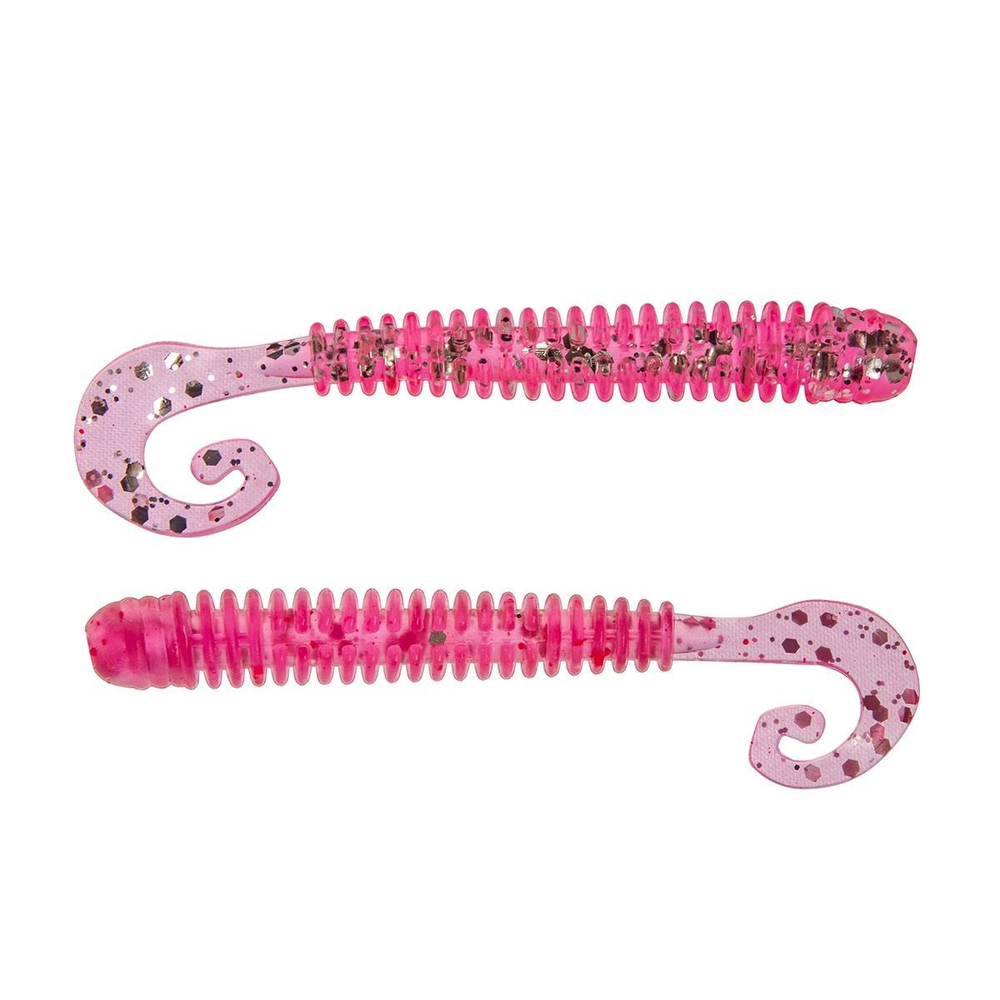 Твистер Credo Long Body 2,95"/7,5 см Silver Sparkles & Pink 12шт. (HS-9-035) Helios