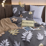 Комплект постельного белья Делюкс Сатин 100% хлопок на резинке LR451