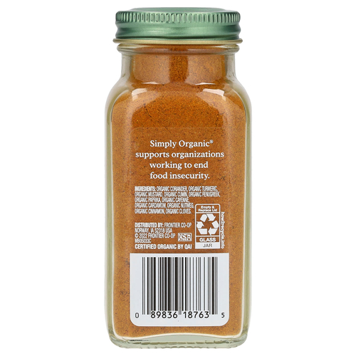 Simply Organic, Порошок карри, 3 унции (85 г)