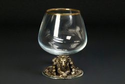 Бокалы для коньяка "Лев VIP" эконом 2 шт. в подарочном футляре с художественным оформлением