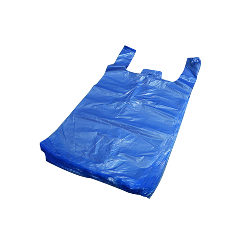 Пакет майка 28+14х50 (А6) синий 100/2500