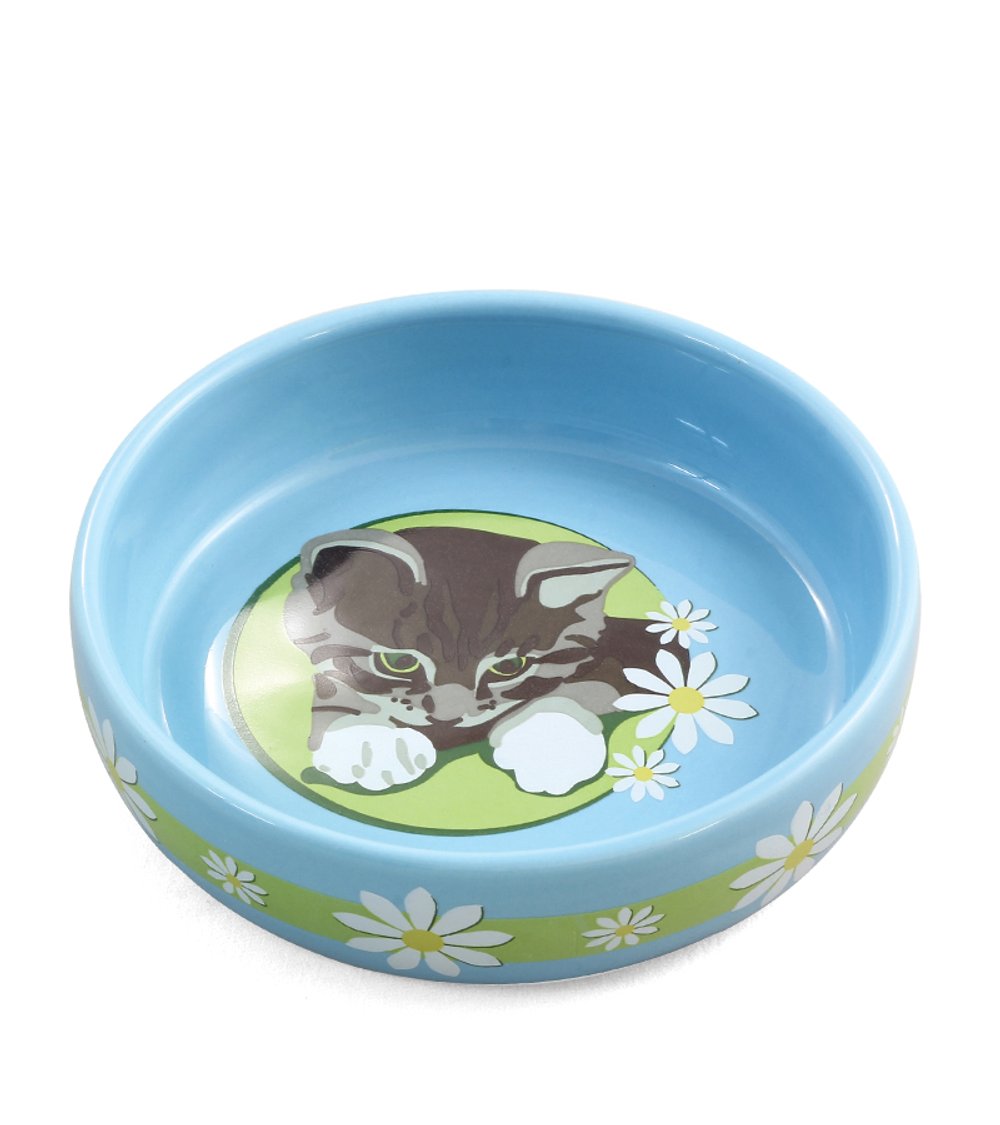 Миска керамическая "Котенок", 0,2л, Triol