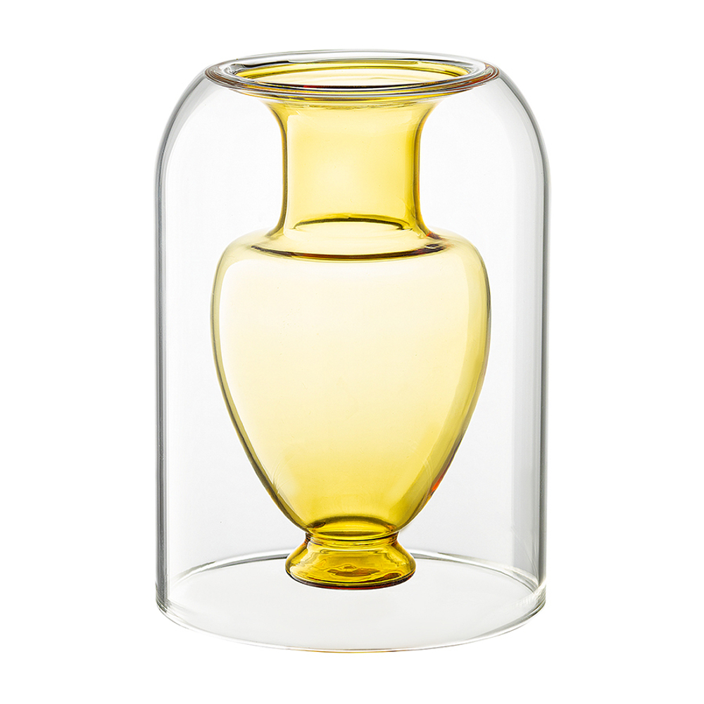 Ваза muse, 16 см, янтарная