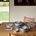 Блюдо круглое глубокое Mosaique Au 24 Platine (29.5 см)