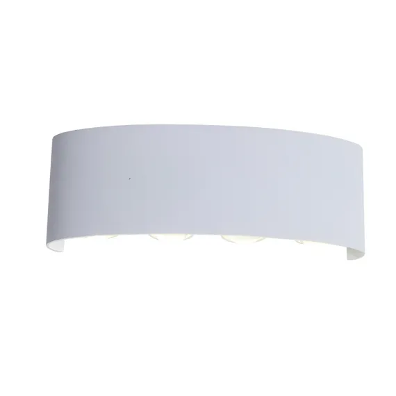 SL089.501.08 Светильник уличный настенный ST-Luce Белый кварцевый LED 8*1W 4000K BISELLO