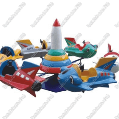 Электрическая Аттракцион карусель «Ракета», 4×4×5 м