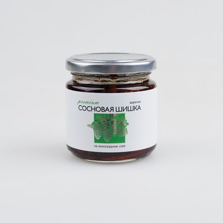 Варенье из зелёных сосновых шишек без сахара