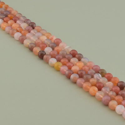 Нитка Сердолик 40 см. 8,5 мм. (Без замка)