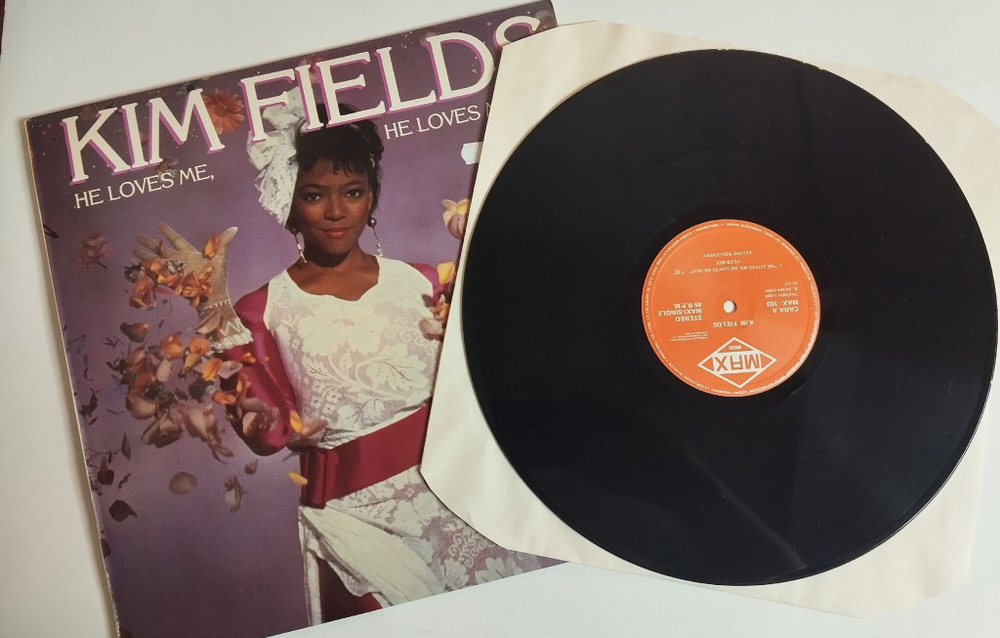 Винтажная виниловая пластинка LP Kim Fields He Loves Me, He Loves Me Not (Spain 1984)
