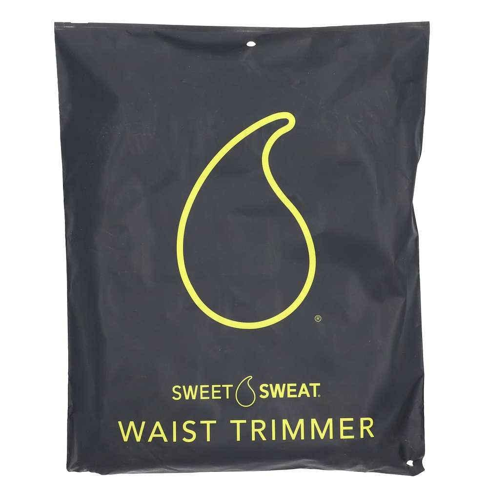 Sports Research, Sweet Sweat®, триммер для талии, большой размер, черный и желтый, 1 пояс