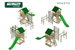 Детский городок ATHLETIC эконом (green)