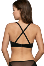 Пуш-ап бюстгальтер с дополнительными боковыми поддержками (Размер: 70B) (Цвет: черный)