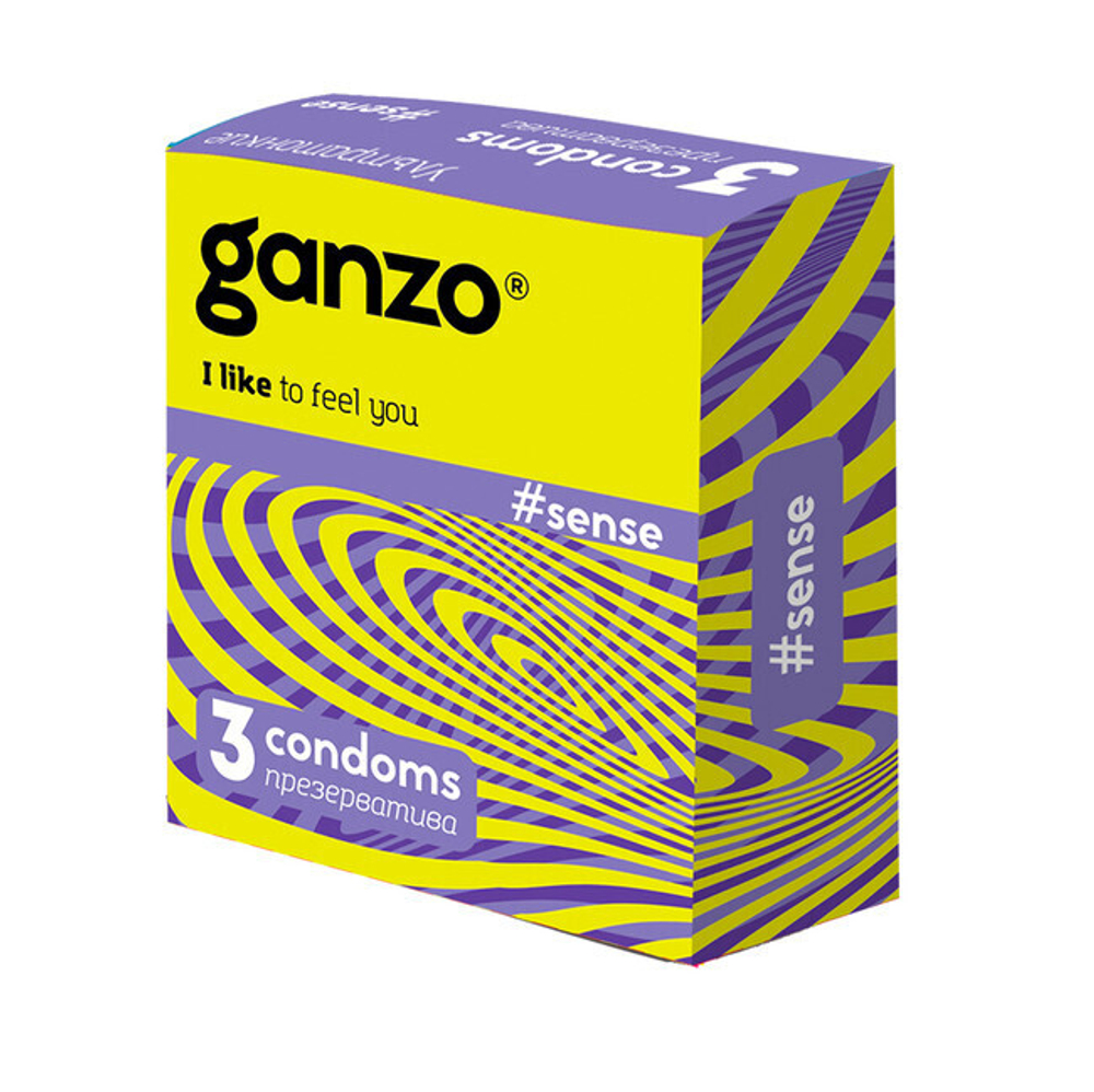 Презервативы GANZO NEW SENSE No3 Ультратонкие 3 шт. (Цвет: Прозрачные)