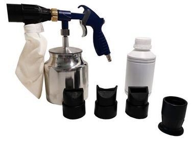 Пистолет пескоструйный пневматический со сменными насадками и песком(бачок-1л,сопло-3.2,давление 6-8bar,170 л/мин) Forsage F-2377