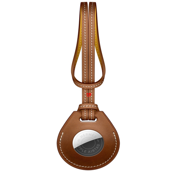 Умный брелок Apple AirTag Hermes подвеска для сумки Коричневый