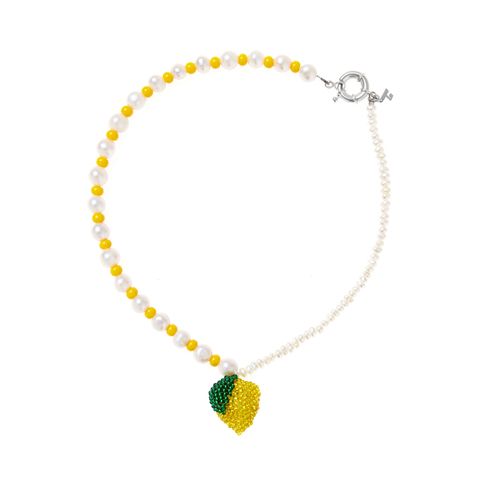 Lemon with Pearl Necklace