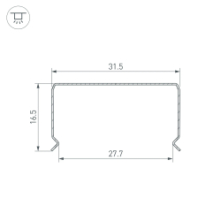 Профиль гибкий WPH-FLEX-3020-1000 (Arlight, Сталь) 062646