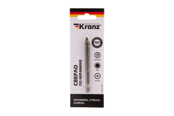 Сверло по стеклу и керамике 10 мм, 4 грани, шестигранный хвостовик KRANZ KR-91-0651