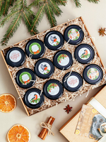Набор из 12 баночек крем-мёда "Фантазия вкуса"