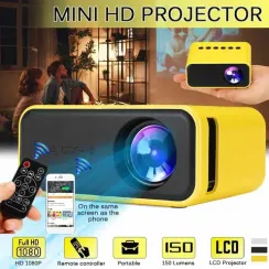 Proyektor \ Projector \ проектор Домашний кинотеатр YT500 yellow
