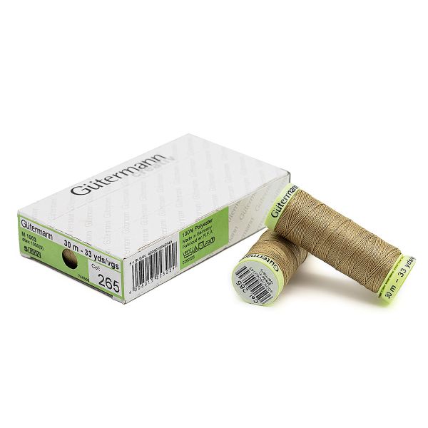 Нитки отделочные Gutermann Top Stitch 30 (30 метров), 5 кат. | 265 серо-песочный