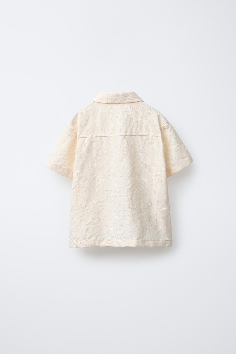 ZARA ЖАККАРДОВАЯ РУБАШКА, ЭКРЮ