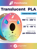 Пластик Polymaker Panchroma Translucent PLA 1,7 5mm 1kg Cyan