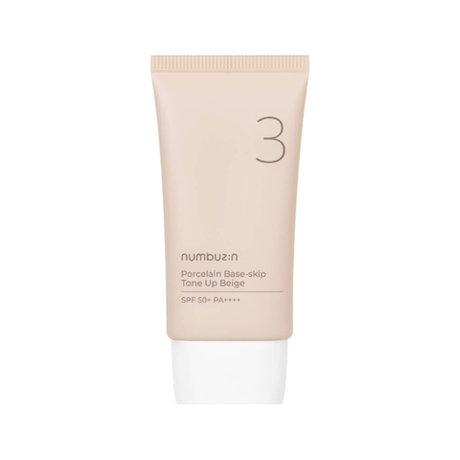 Numbuzin No.3 Porcelain Base-skip Tone Up Beige SPF50+ PA++++ 50ml
