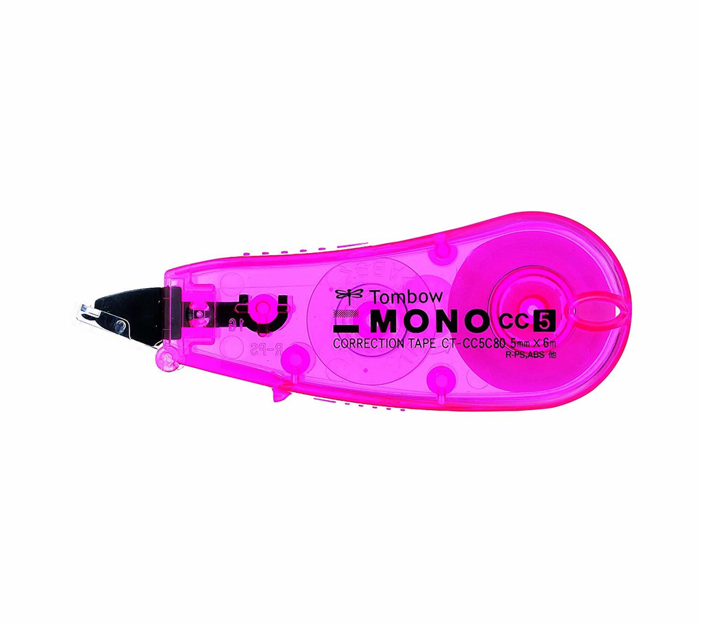 Ленточный штрих-корректор Tombow Mono СС 5 мм LE розовый