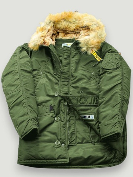 Куртка Аляска N-3B Husky Denali 2022 (т. зеленая - dark green)