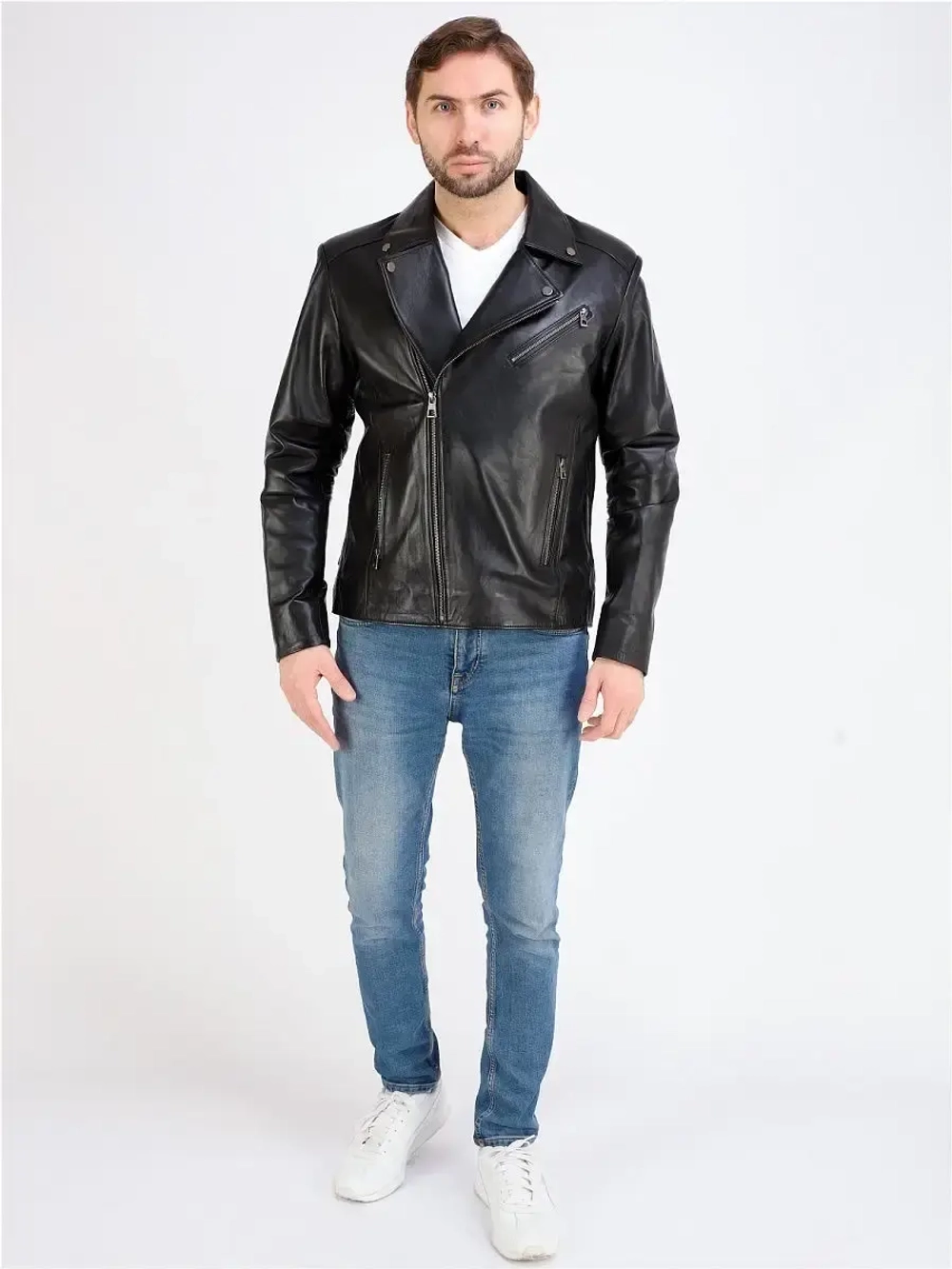 Косуха мужская  кожаная,  куртка мужская
