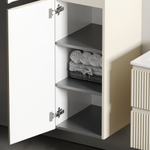 Шкаф-пенал Sancos Snob R подвесной, Beige Soft 350х350х1650