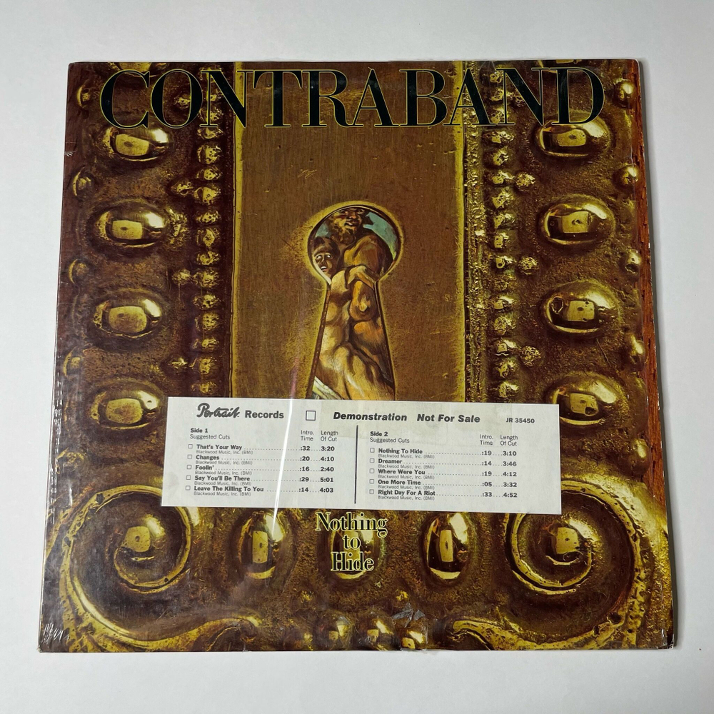 Винтажная виниловая пластинка LP Contraband Nothing To Hide (USA 1978) (Promo)