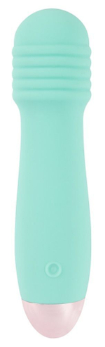 Мятный мини-вибратор Cuties Mini - 12,5 см. (Цвет: мятный)