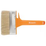 Кисть флейцевая для фасадных работ, 120х12 мм, натуральная щетина, пластиковая рукоятка// Matrix 83393