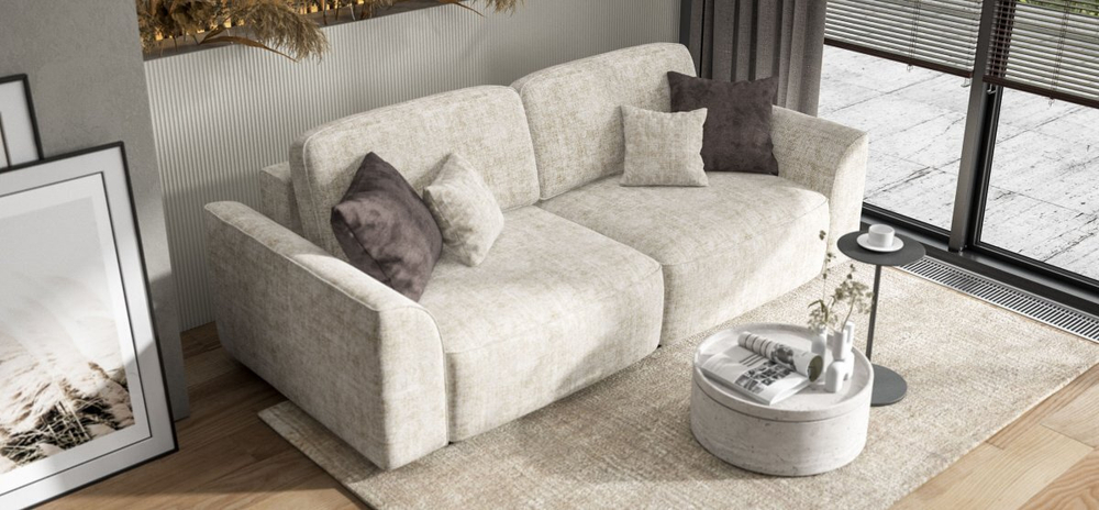 Диван Кинг Шенилл Смарт кварц