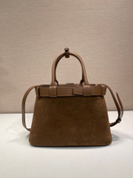 Prada Buckle Small Leather Handbag With Belt 32 cm