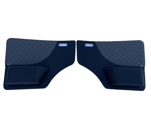 Обшивка двери /Г-3302, 2705/ (экокожа стеганая, серый ромб) (Газелист52)