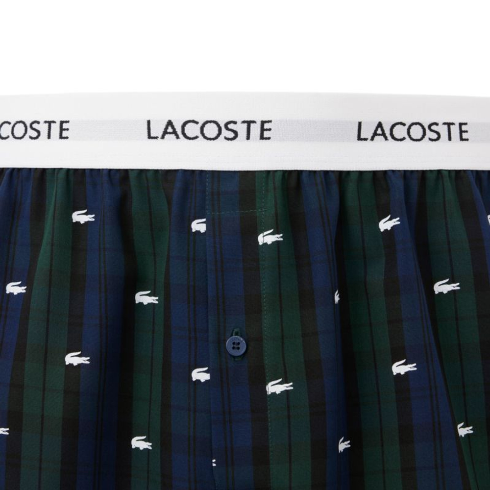 Боксерки теннисные Lacoste Cotton Poplin 3P - navy blue/green