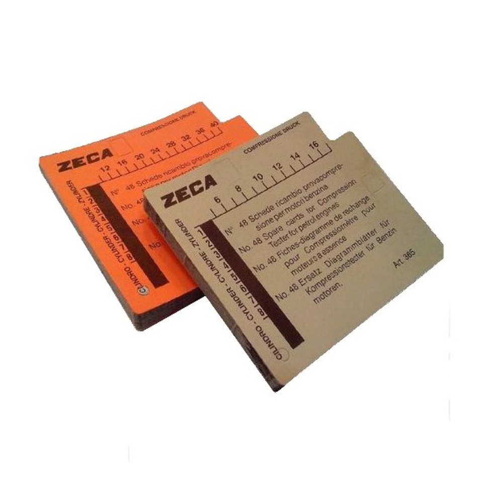 Комплект сменных карточек (48 шт.) для компрессографа модели 362, ZECA (Италия)