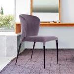 Стул Albert (Альберт), бархат светло-серый 26