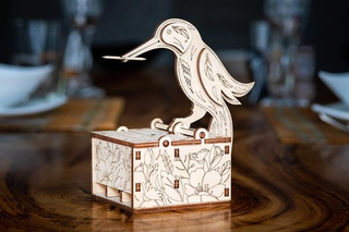 Сборная деревянная модель «Диспенсер для зубочисток "Птица"» (EWA)