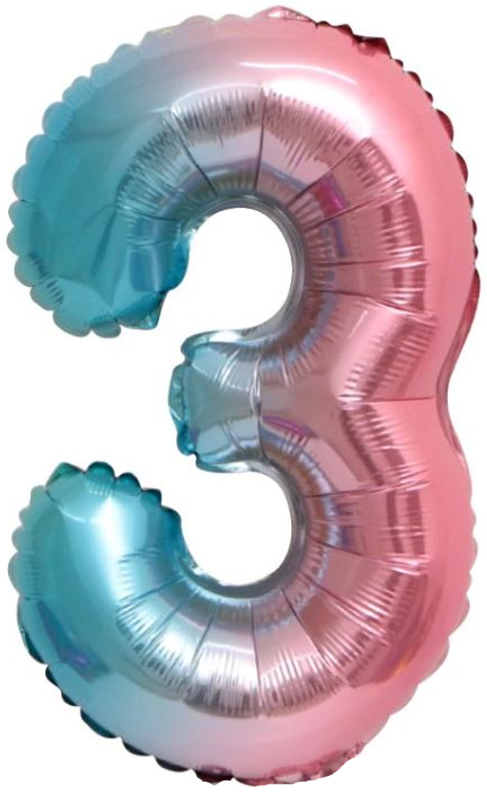 Цифра 3 градиент 40” б79