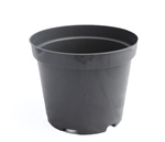 Горшок для рассады 5л d=22см h=17см круглый черный *60