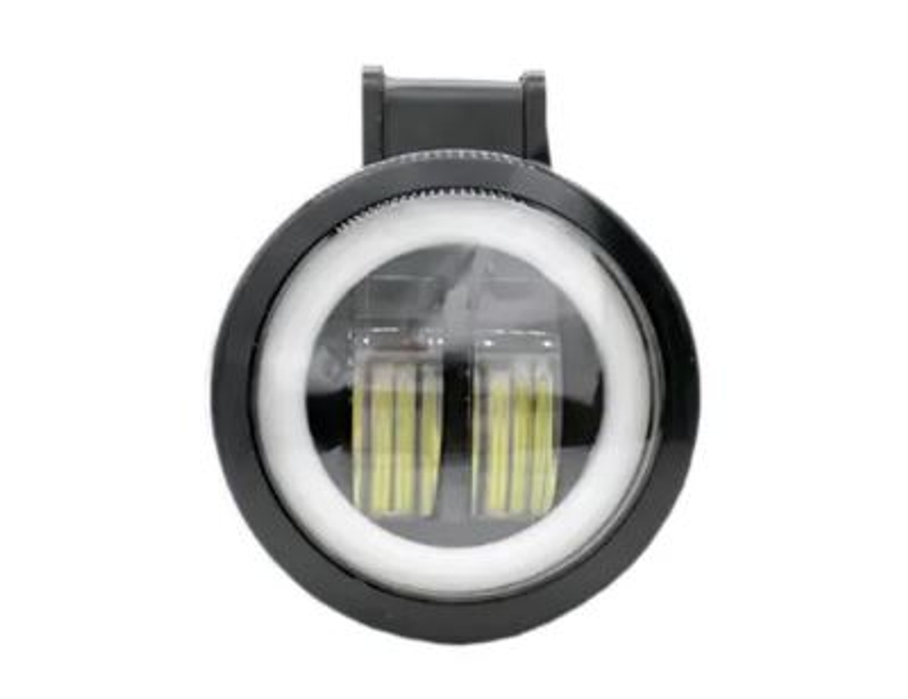 Прожектор LED-СТГ -круг  20W (60*70) 2Lens+ДХО бл/дальн 12-24V шт 20W-R
