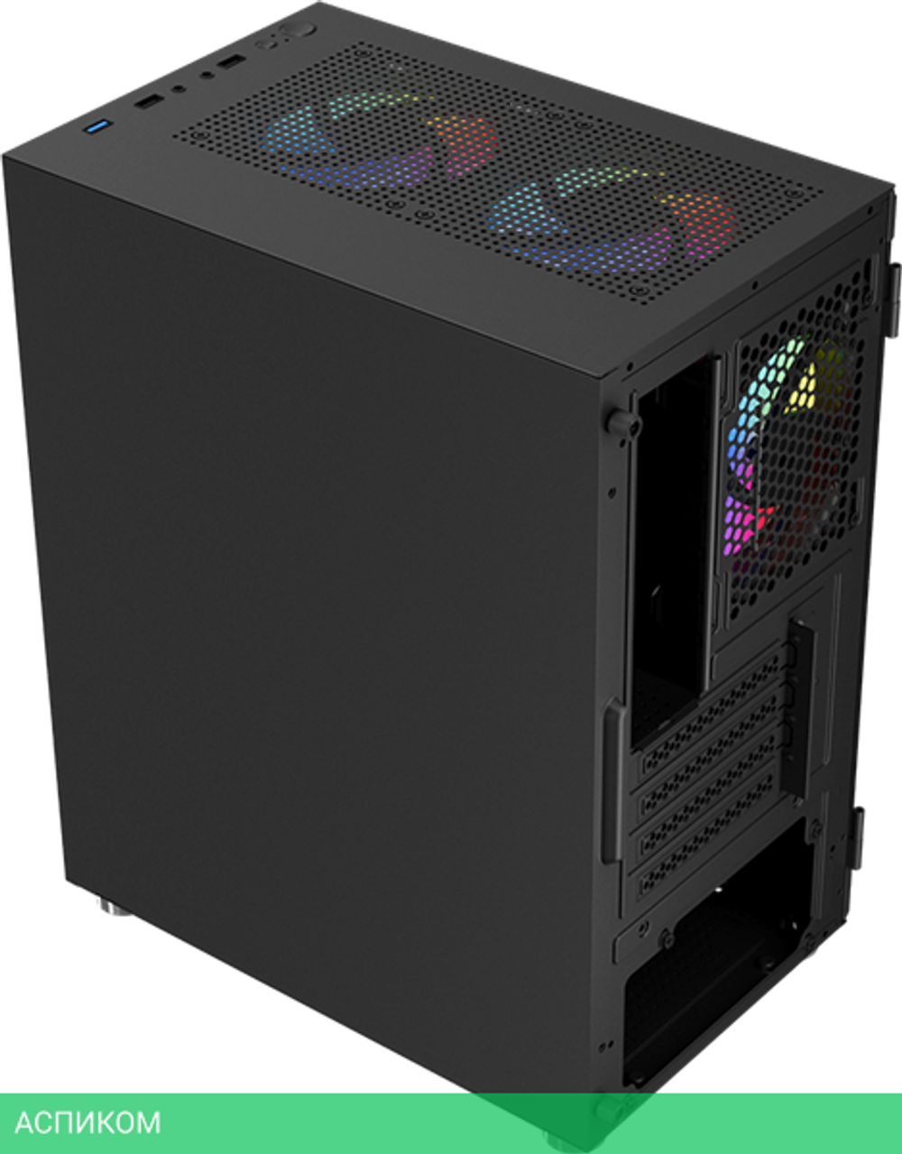 Корпус Aerocool CS-111 без БП Black (CS-111-G-BK-V1)